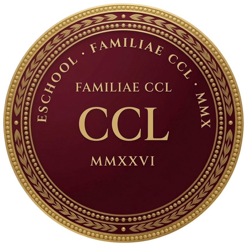 The Romeschool founding seal — CCL, MMXXVI